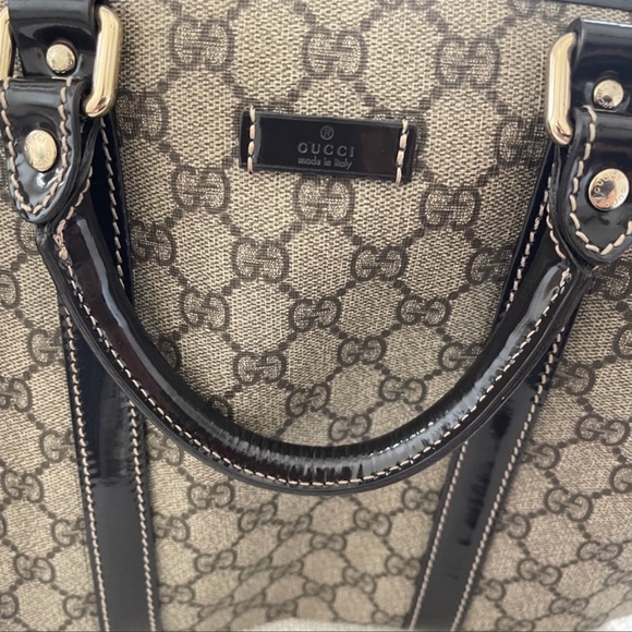 Gucci dark brown monogram bag - Picture 7 of 11
